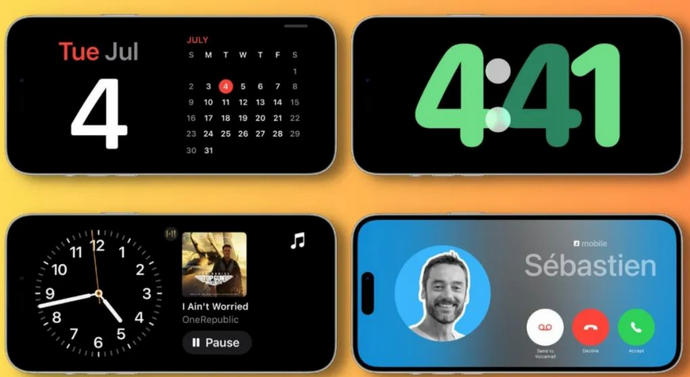 江南苹果手机维修分享iOS17横屏充电待机显示有什么好处 