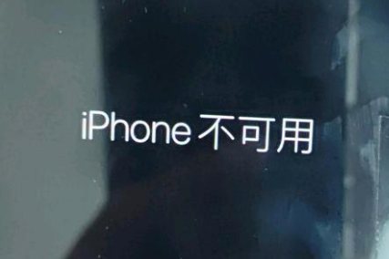 江南苹果服务网点分享锁屏界面显示“iPhone 不可用”如何解决 