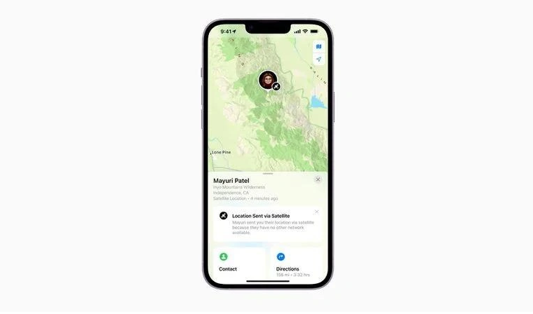 江南苹果14维修分享iPhone14系列中 FindMy功能通过卫星分享位置方法教程 