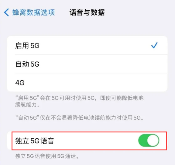 江南苹果14维修分享iPhone 14 Pro如何开启VoNR 