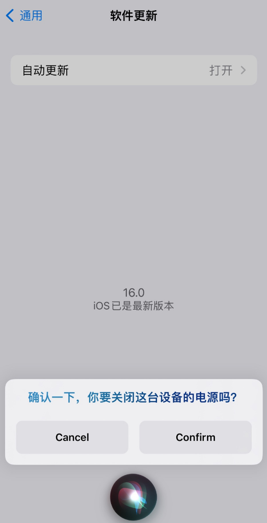 江南苹果手机维修分享iOS 16 新功能：呼叫 Siri 即可让 iPhone 关机 